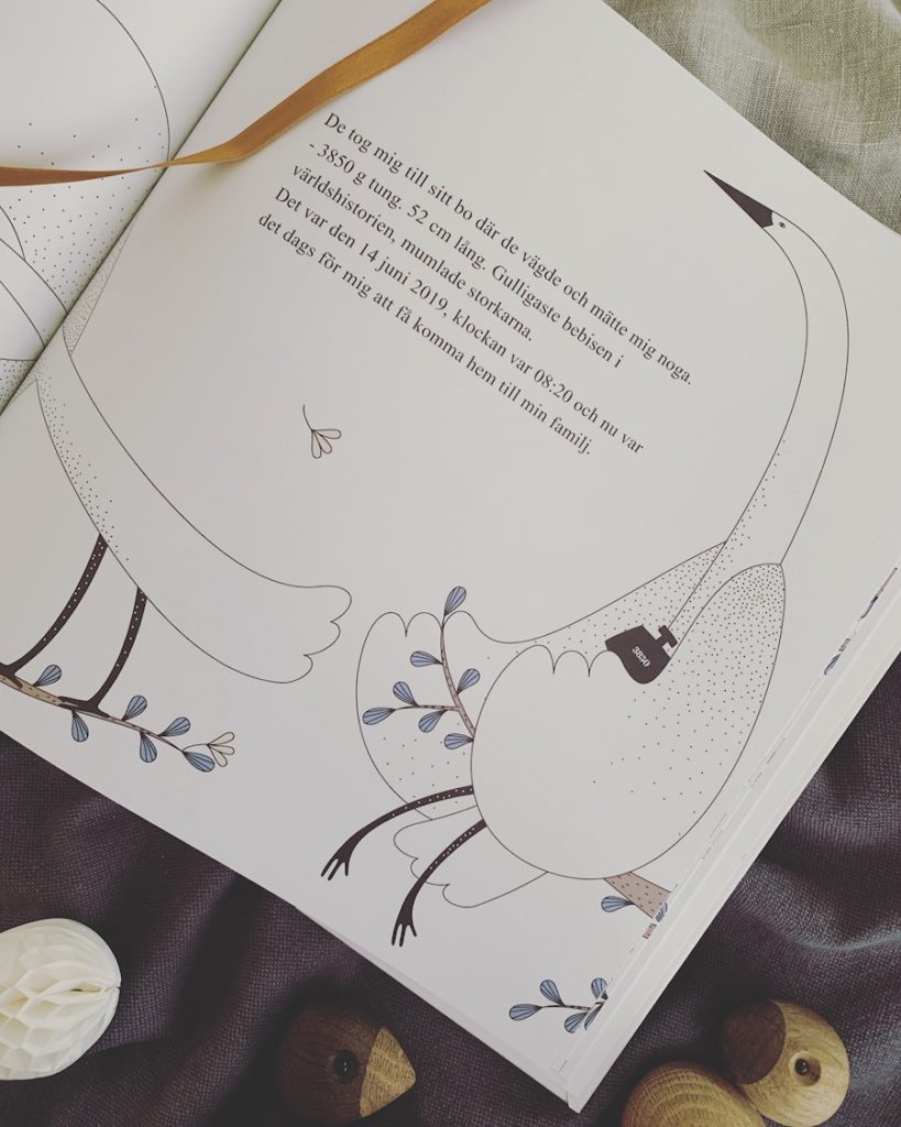 Personlig barnbok När storken kom med mig Personlig present Dopgåva Doppresent Namngivningspresent Födelseuppgifter Personlig barnbok När storken kom med mig Personlig present Dopgåva Doppresent Namngivningspresent Födelseuppgifter